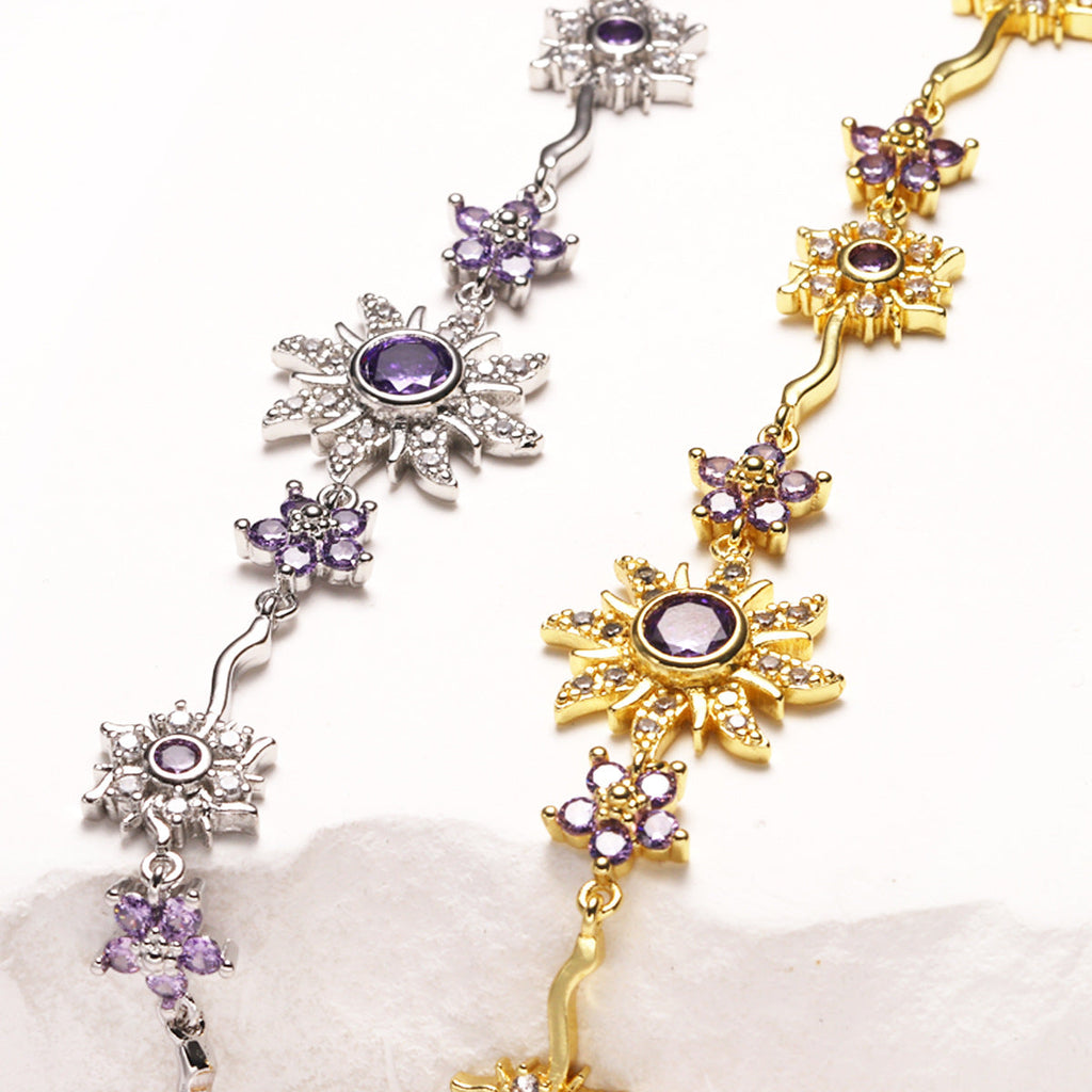 Celestial Starburst and Flower Station Bracelet
