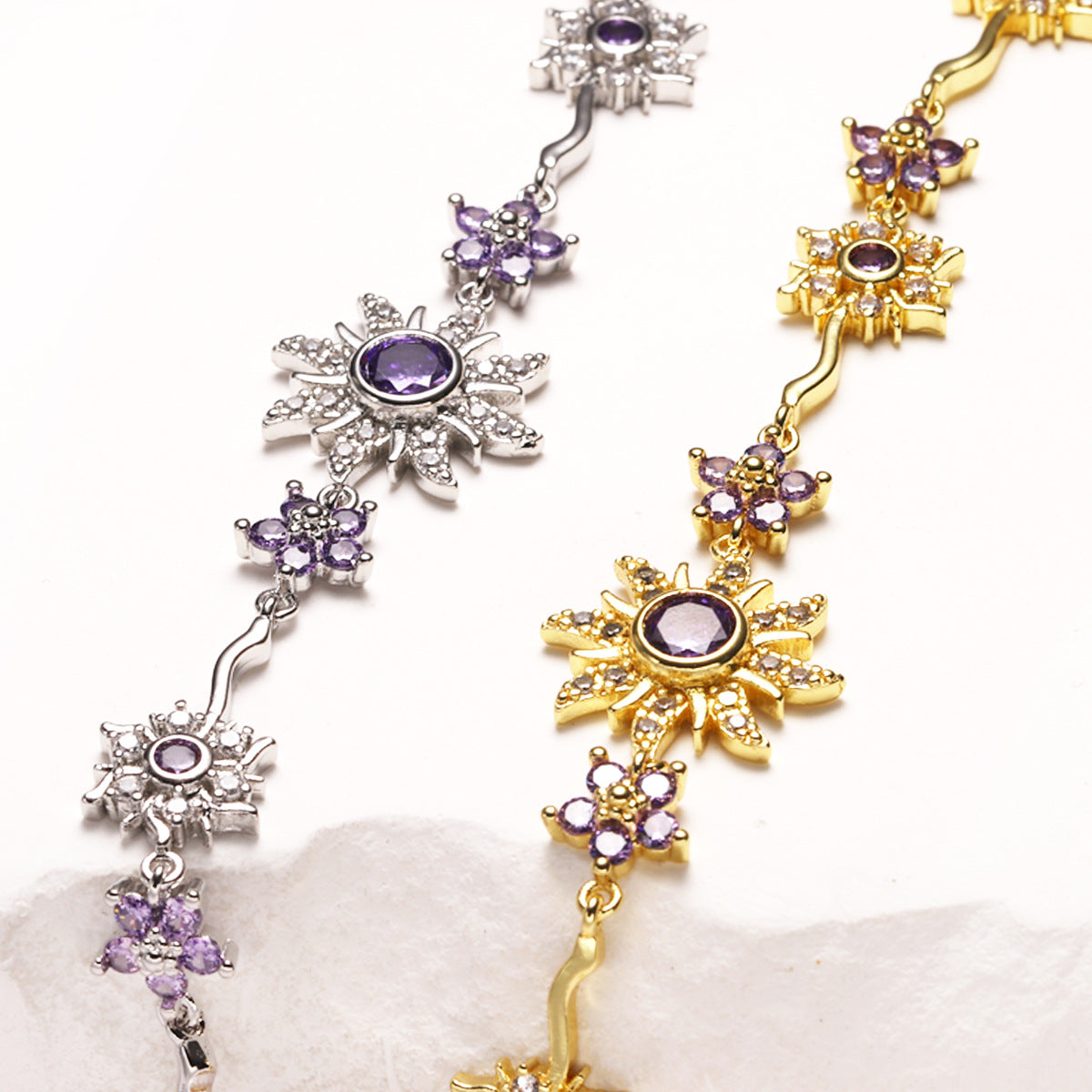 Celestial Starburst and Flower Station Bracelet