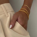 5-Piece Gold-Plated Bracelet Stack