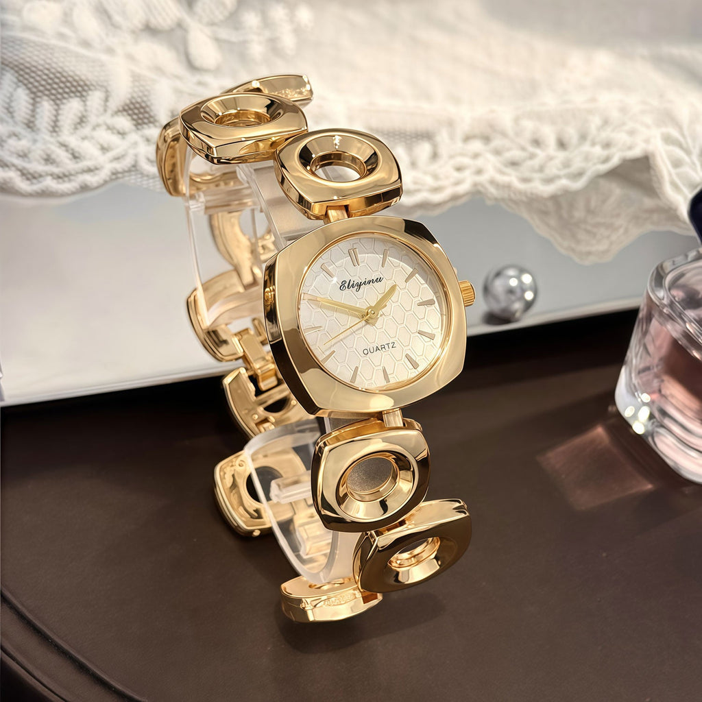 Chic Hollow Geometric Bracelet Watch