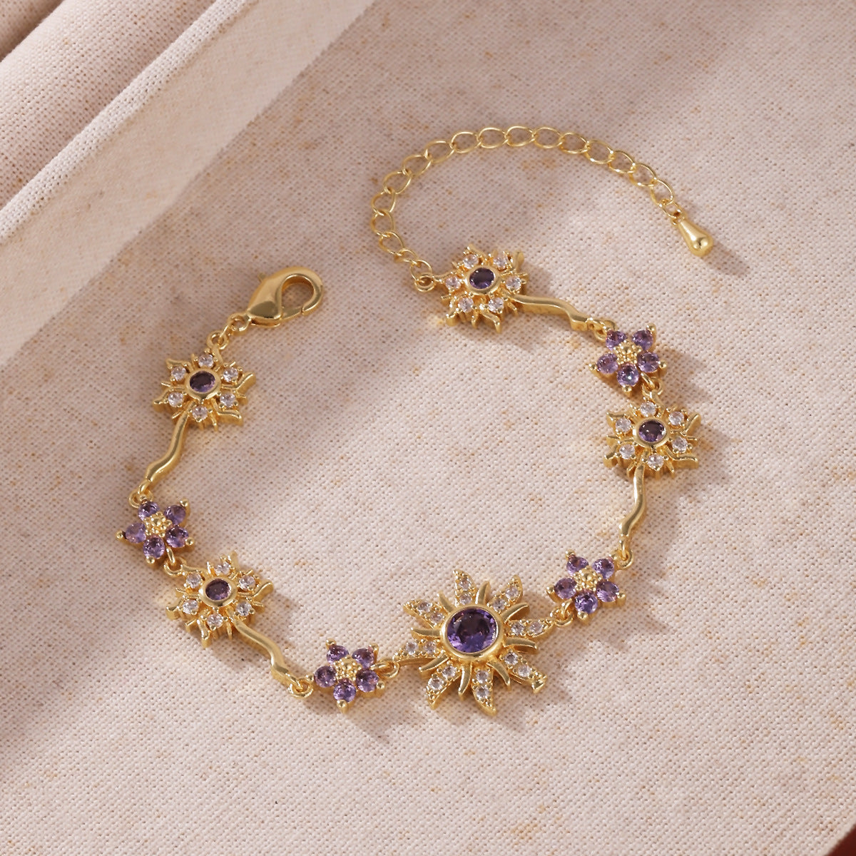 Celestial Starburst and Flower Station Bracelet
