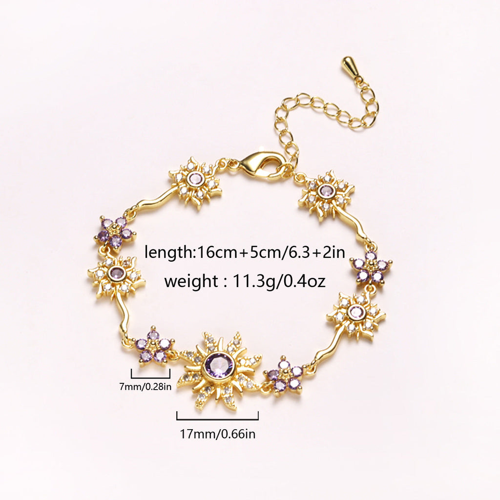 Celestial Starburst and Flower Station Bracelet