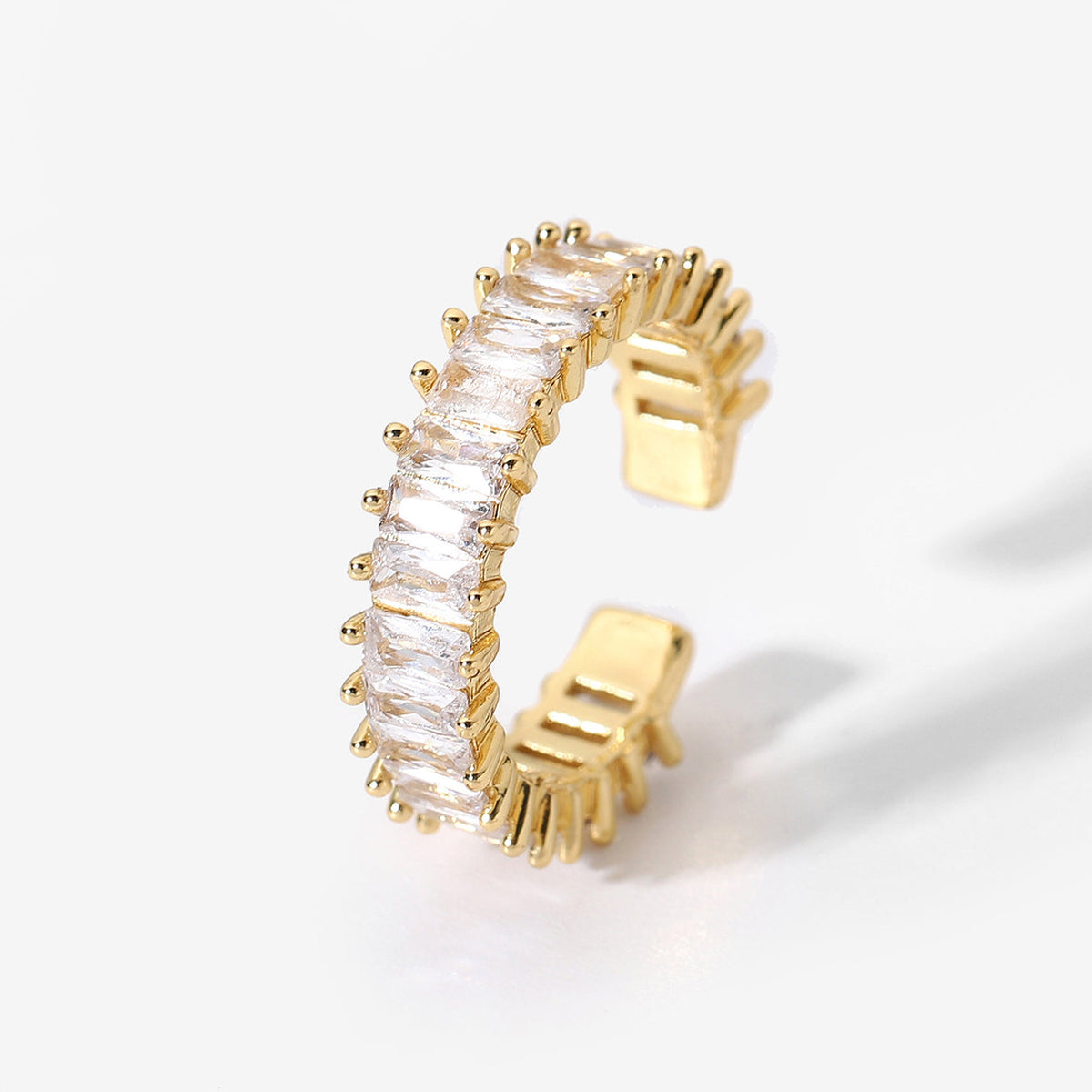 18K Gold Plated CZ Stackable Ring