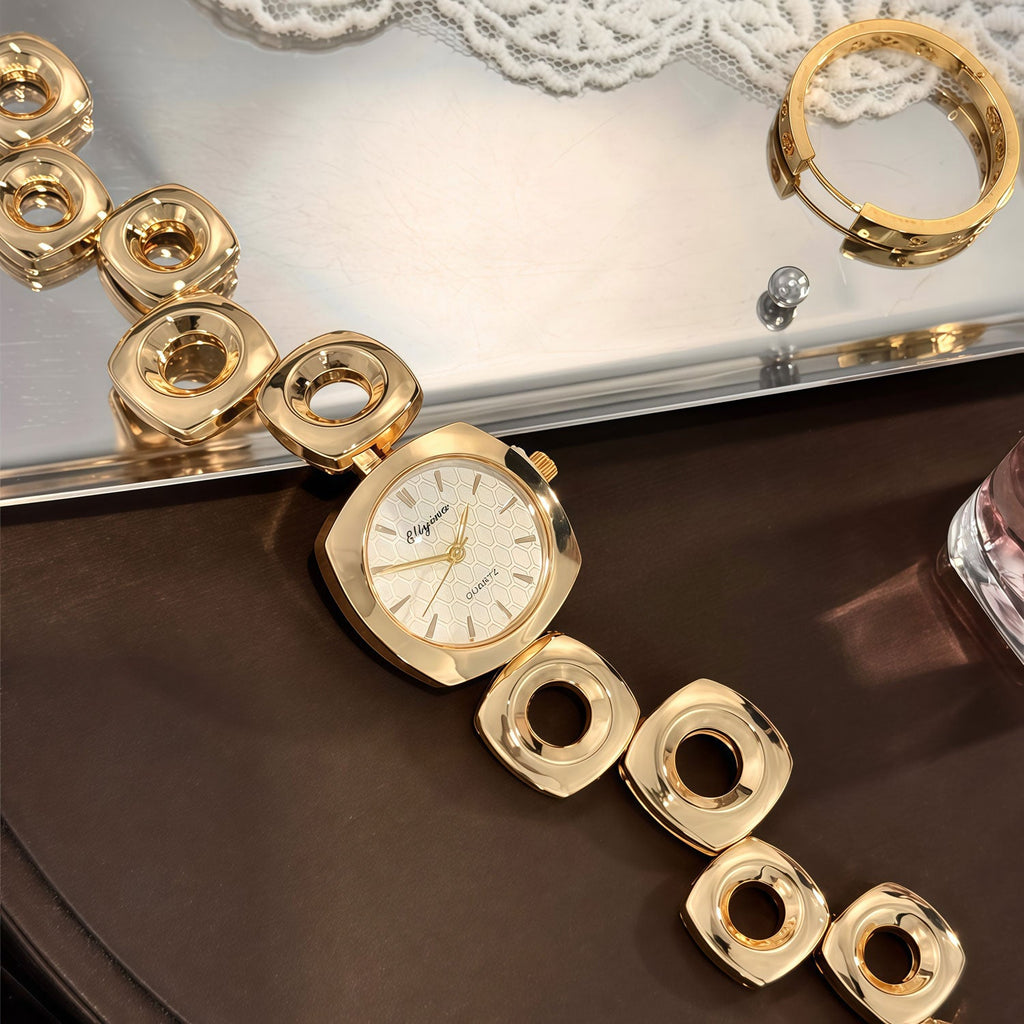 Chic Hollow Geometric Bracelet Watch