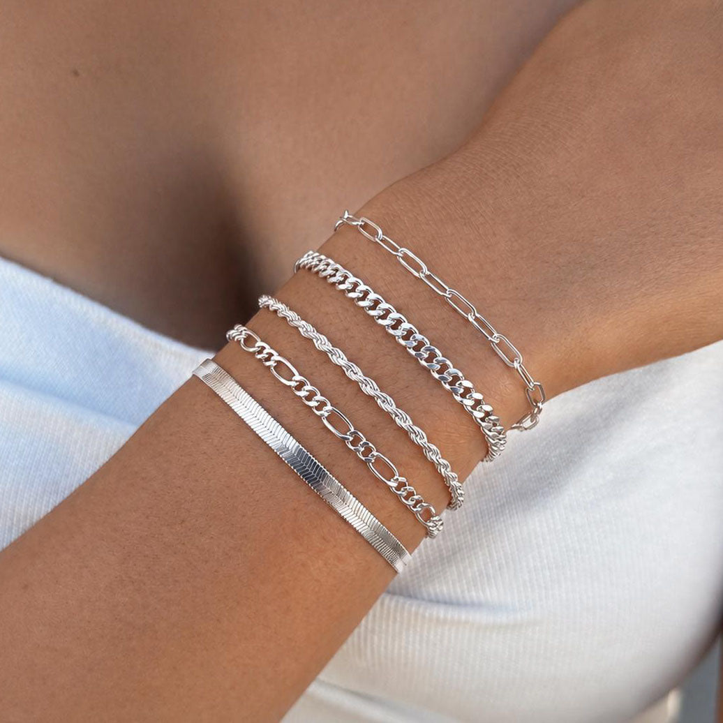 5-Piece Gold-Plated Bracelet Stack