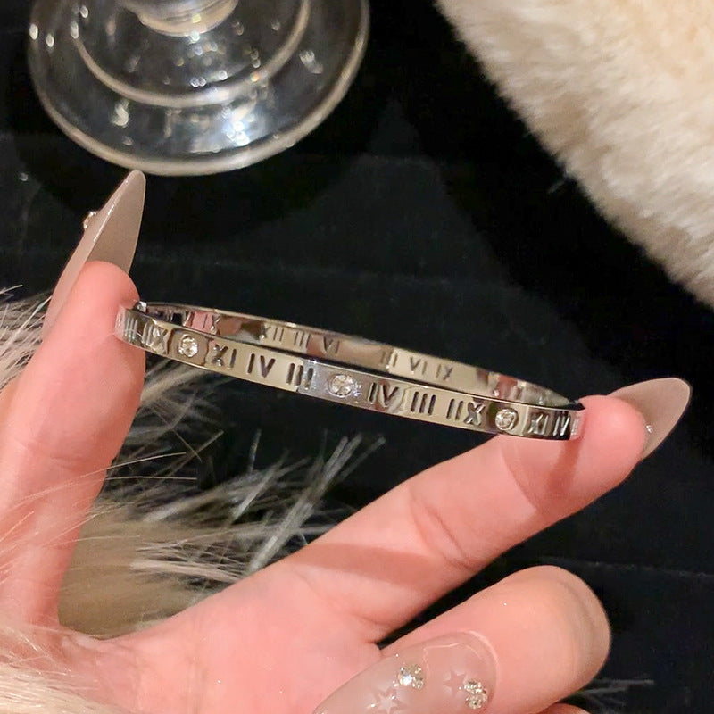 5-Piece Stainless Steel Stackable Bangle Set - Waterproof & Tarnish-Free