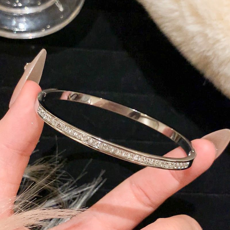 5-Piece Stainless Steel Stackable Bangle Set - Waterproof & Tarnish-Free